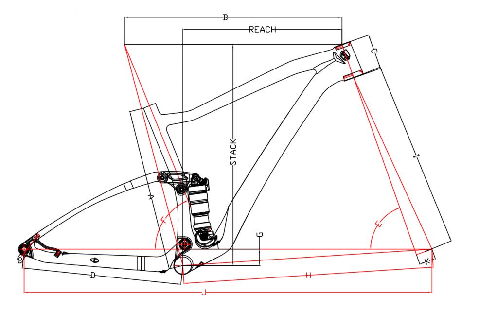 Telaio in carbonio MTB hardtail leggero