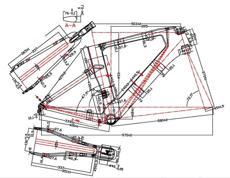 Disegno 3D dei telai per bici TT