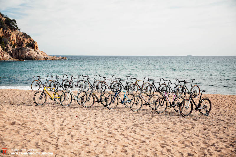 Set di telai in fibra di carbonio per bici da ghiaia