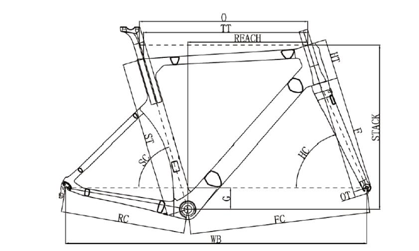 Telaio per bici in carbonio