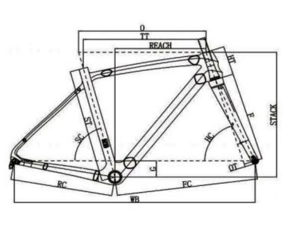 Set di telai per bici in carbonio all'ingrosso