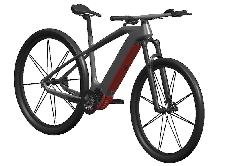 Telai in carbonio per bici elettriche