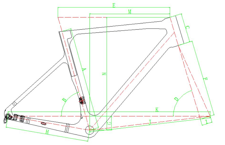 Telaio per bici da strada