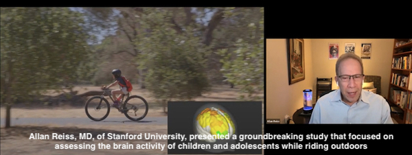 Allan Reiss, MD, della Stanford University, ha presentato uno studio rivoluzionario incentrato sulla valutazione dell'attività cerebrale di bambini e adolescenti durante la guida all'aperto