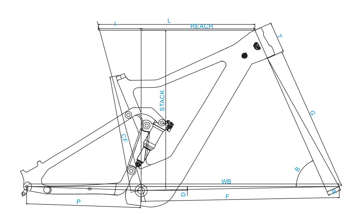 Telaio per bici in carbonio a sospensione completa
