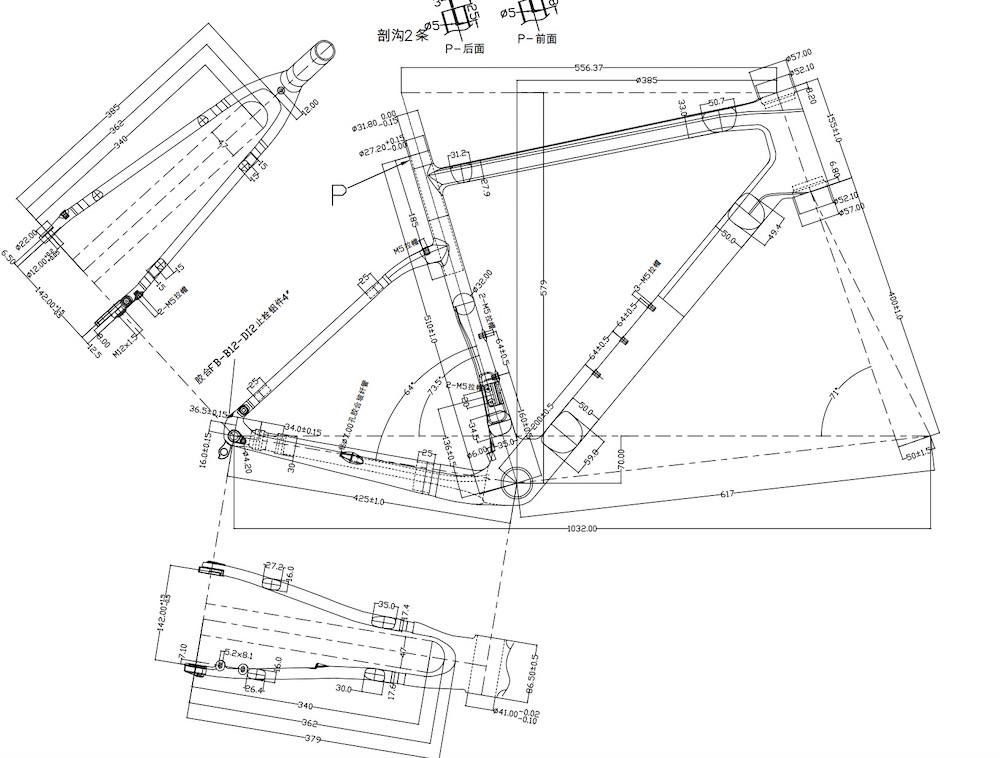 Geometria del telaio per bici da ghiaia 700C*45C