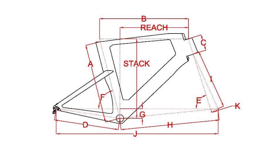 Geometria del telaio in carbonio TT