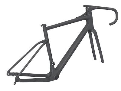 Telaio per bici da ghiaia in carbonio con freno a disco TDC-GR55 2023 con manubrio integrato